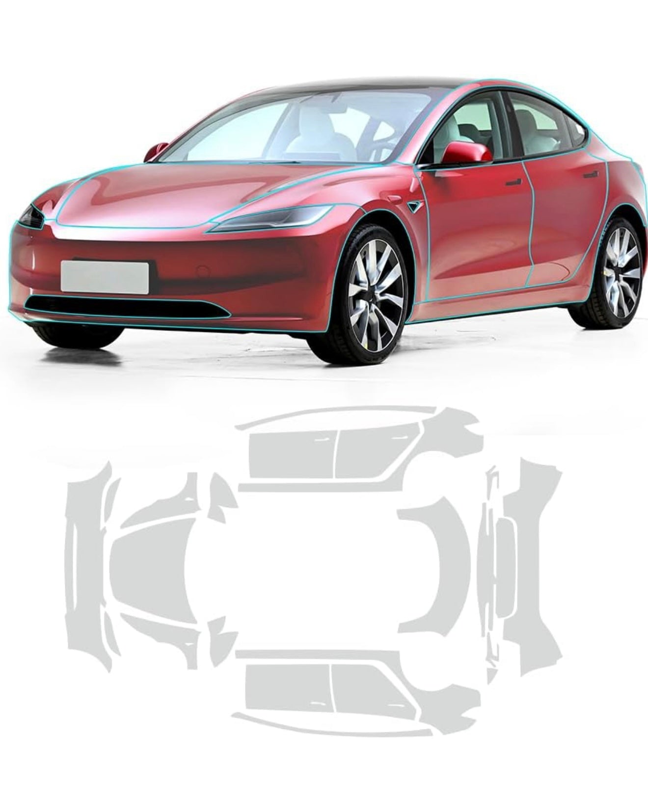 Tesla PPF Full Front Kits – Precision Cut, Perfect Fit